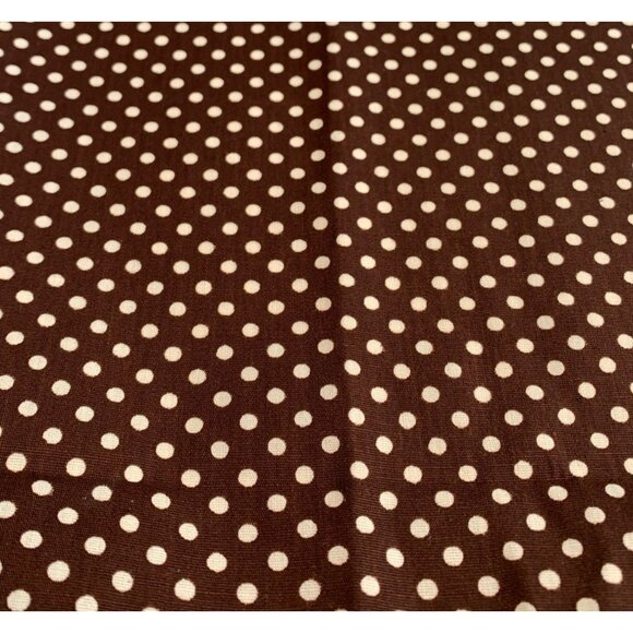 Brown Polka Dot Cotton Fabric 1/4 yard 44" for Sewing Crafts Quilting - Picture 1 of 5
